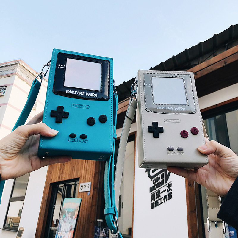 Retro Gaming Nostalgia - Unique Creative Game Console Shaped Crossbody