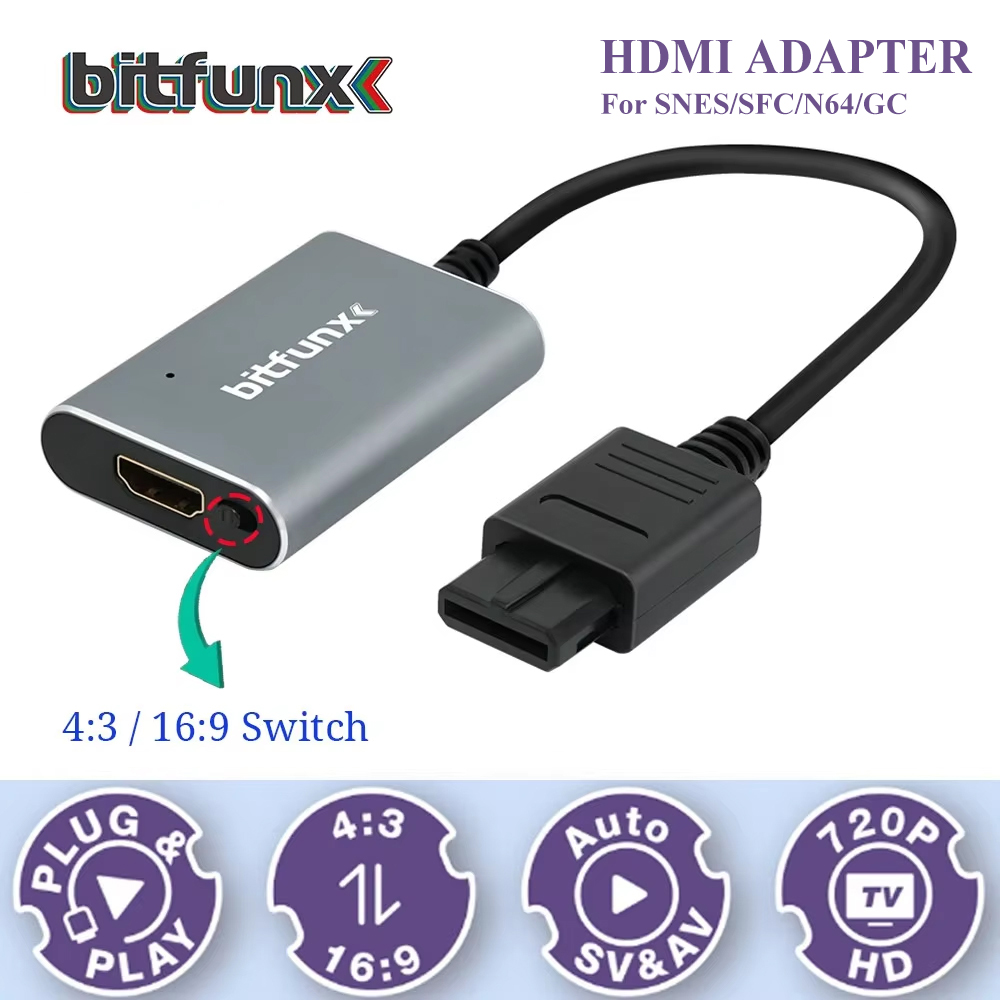 Bitfunx 720P Svideo / AV To HD - Retro Gaming Nostalgia 评论和价格