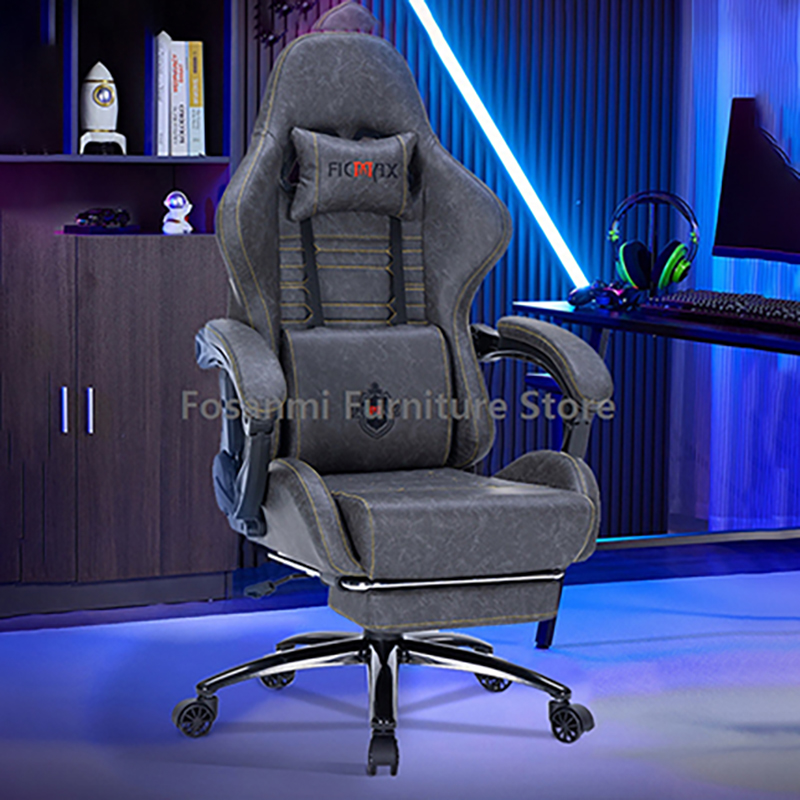 Adjustable Retro Leather Gamin - Retro Gaming Desk 评论和价格