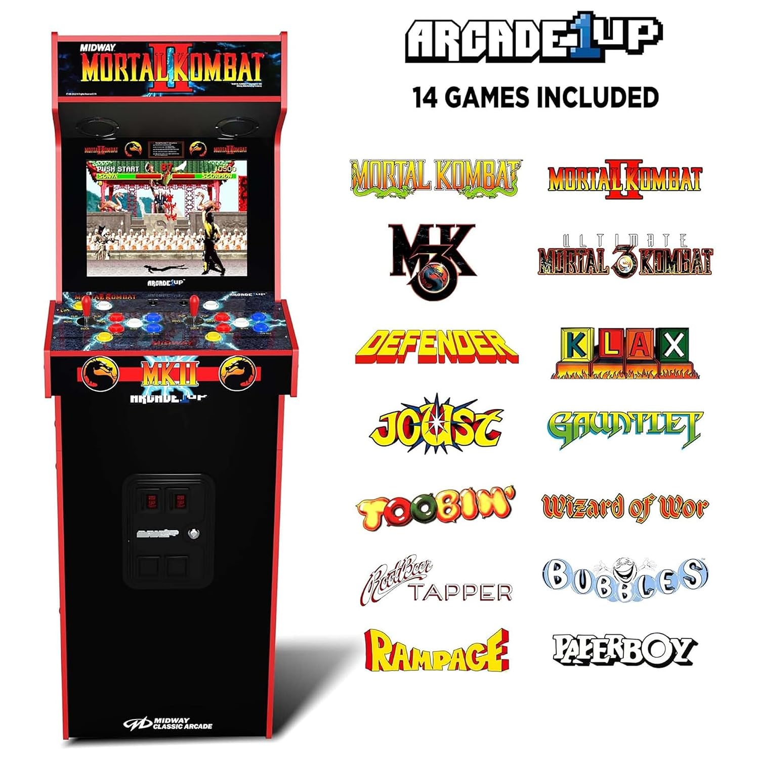 Mortal Kombat II Deluxe Arcade - Retro Gaming Cabinet 评论和价格