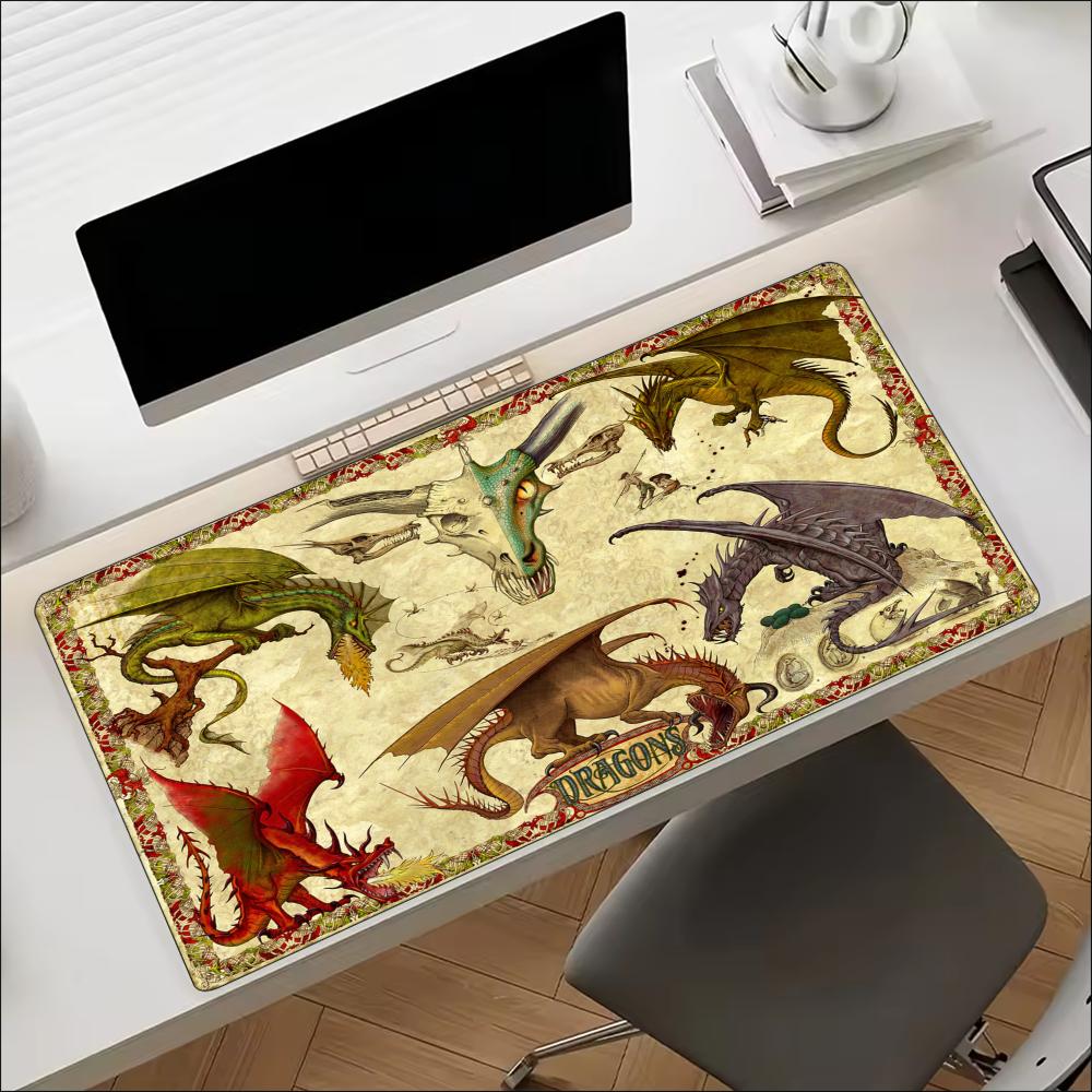 Vintage Old Paper Dragon Large - Retro Gaming Desk 评论和价格