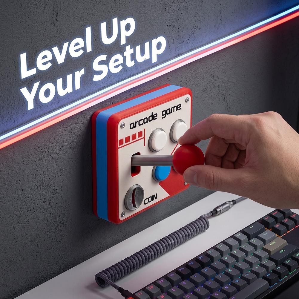 3D Printed Retro Arcade Switch - Retro Gaming Desk 评论和价格