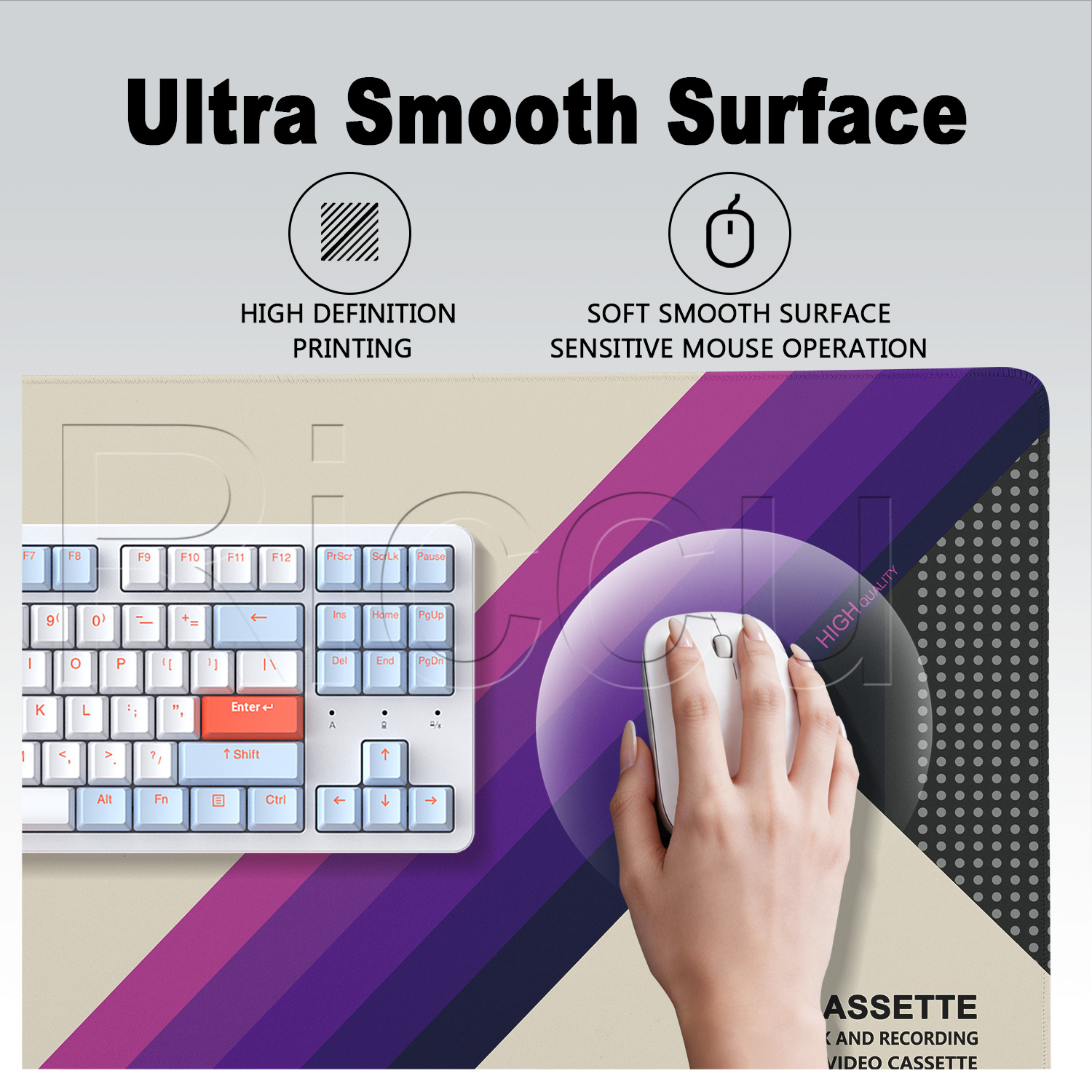 Mouse Pad HD Printing Retro VH - Retro Gaming Desk 评论和价格