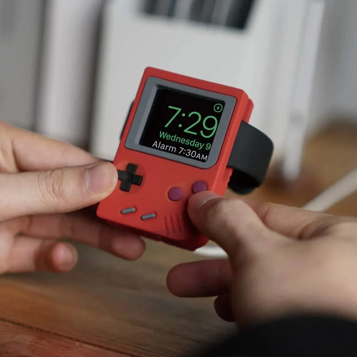 Silicone Holder for IWatch Cha - Retro Gaming Nostalgia 评论和价格