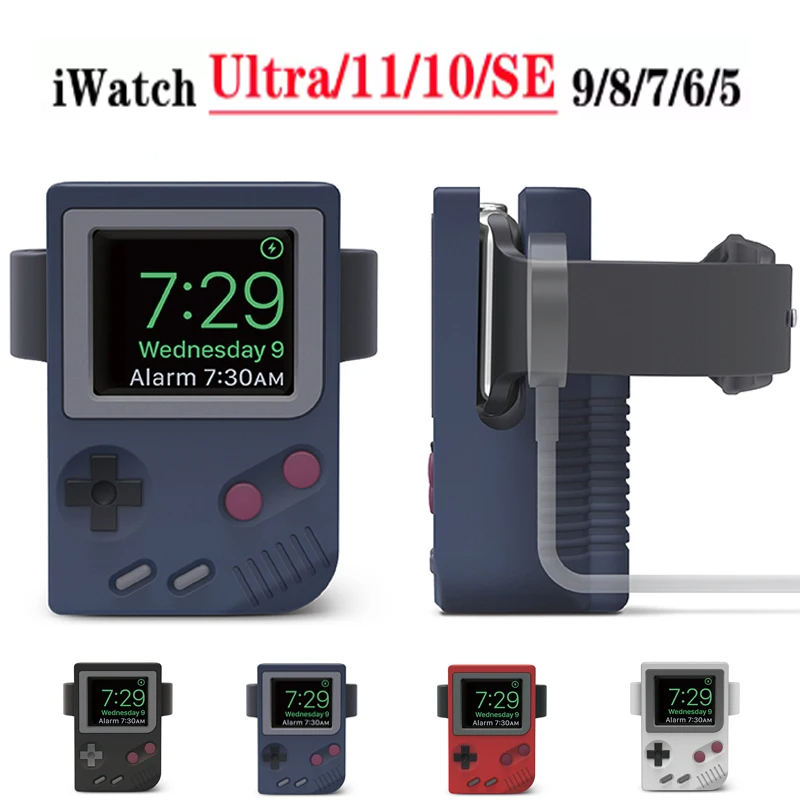 Silicone Holder for IWatch Cha - Retro Gaming Nostalgia 评论和价格