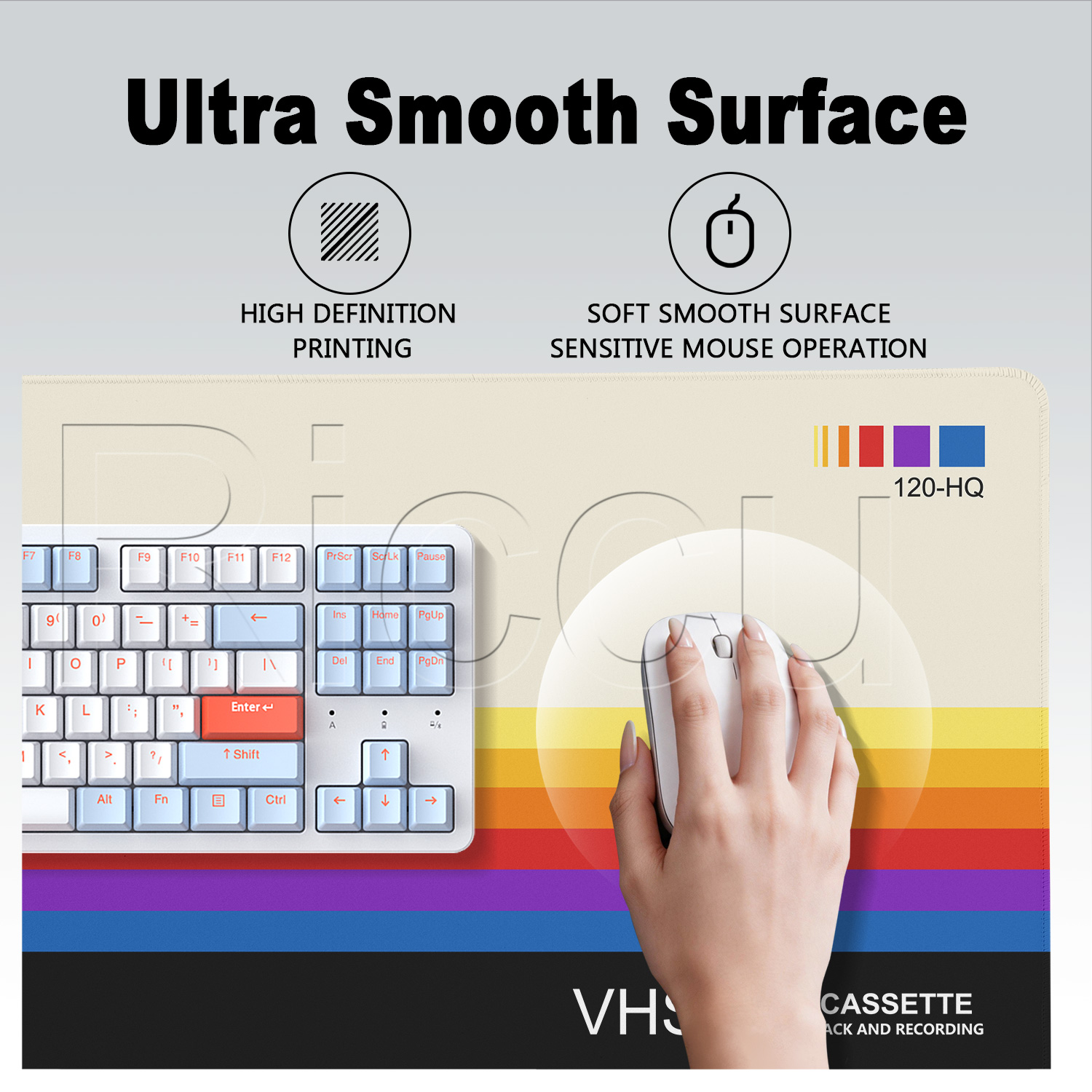 Large Retro VHS Style Gaming M - Retro Gaming Desk 评论和价格