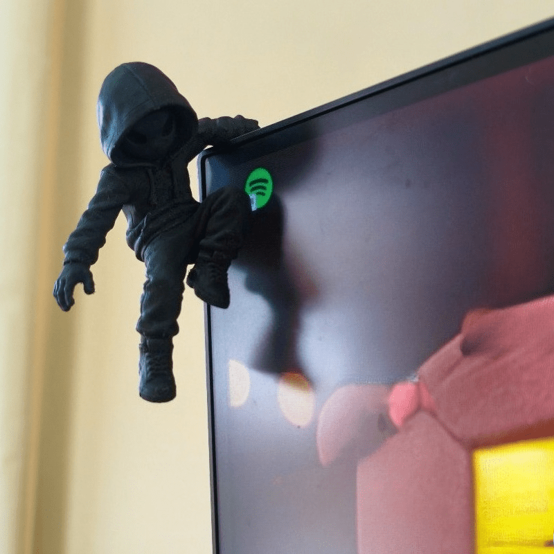Climb Hoodie Alien Mini Statue - Retro Gaming Desk 评论和价格